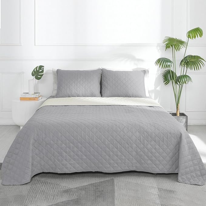 Easy-Going Queen Plus Size Reversible Quilt Set - Image 2