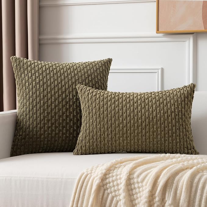 Kevin Textile 12x24 Inch Pillow Cover 1 Pack Boho Decorative Soft Striped - Image 5
