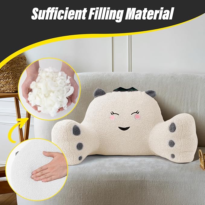 Reading Pillow for Sitting in Bed Couch Teens/Adult, Back Rest Pillow for - Image 3