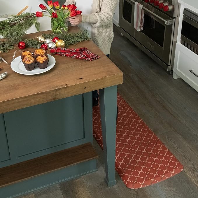 GelPro Elite Premier Anti-Fatigue Kitchen Comfort Floor Mat, Lattice Garnet - Image 5