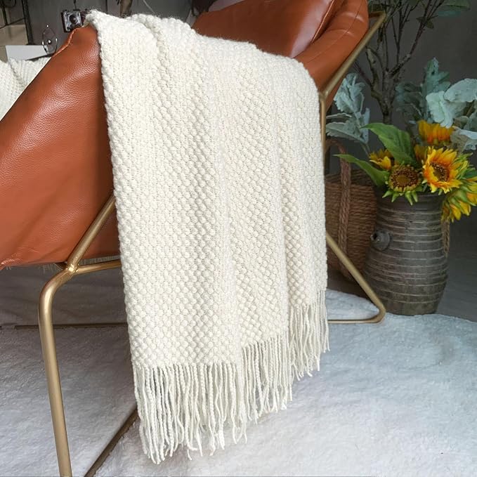 LOMAO Knitted Throw Blanket - Image 2