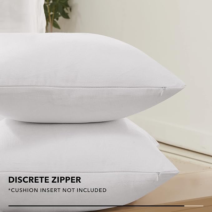 Deconovo Decorative Throw Pillow Covers（Covers ONLY, No Inserts）- Set of 4 Soft - Image 4