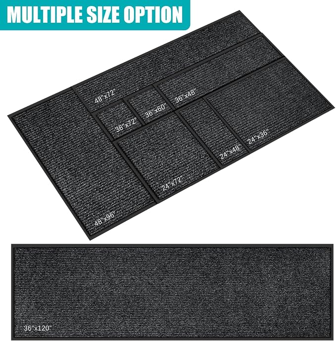 Azadx 2'x3' Front Door Mat Heavy Duty Indoor Outdoor Door Mat Non-Slip Backing - Image 6