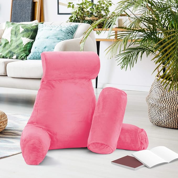 Nestl Reading Pillow with Shredded Memory Foam Includes 2 Neck and Lumber - Image 8