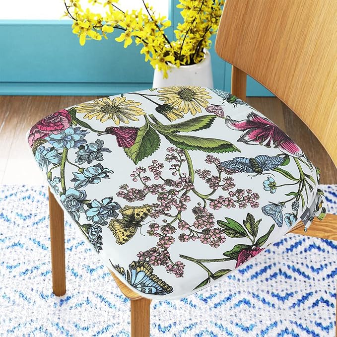 Outdoor Chair Cushions Set of 2, Patio Seat Cushion 17"x16"x2", U-Shaped Dining - Image 6
