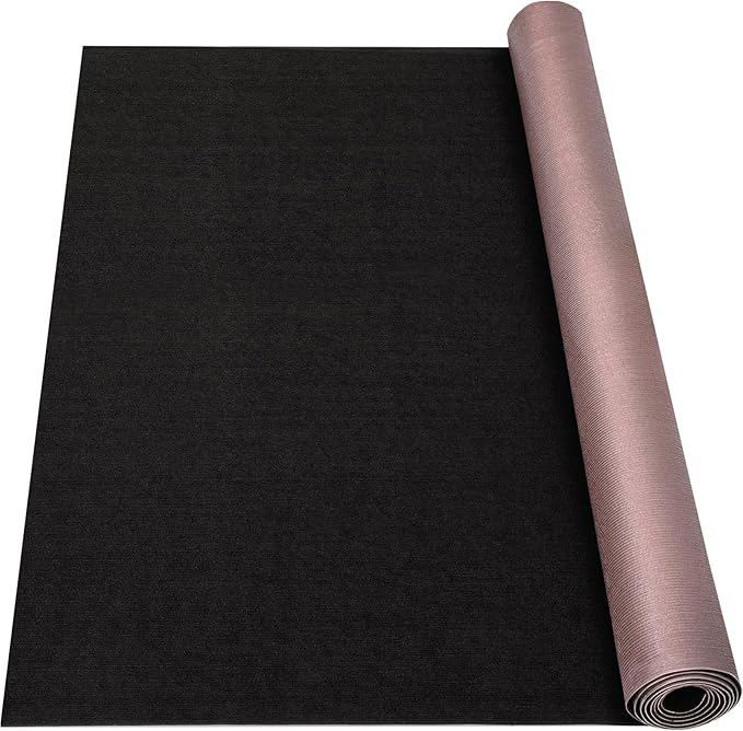 Marine Carpet - 6 FT x 10 FT Black Indoor Outdoor Rug by Unknown