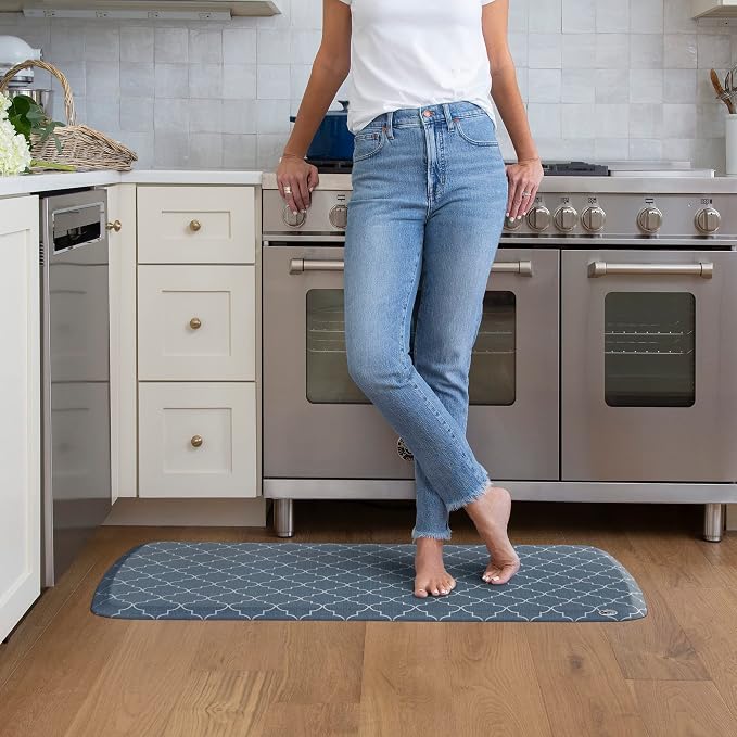 GelPro Elite Premier Anti-Fatigue Kitchen Comfort Floor Mat, Trellis Deep Sea - Image 5