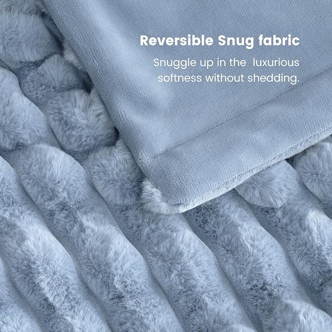 Cozy Bliss Faux Fur Throw Blanket - Image 6