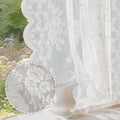 Anmao Vintage Lace Curtains 54 Inches Long 2 Panels, Romantic Elegant Light by Anmao