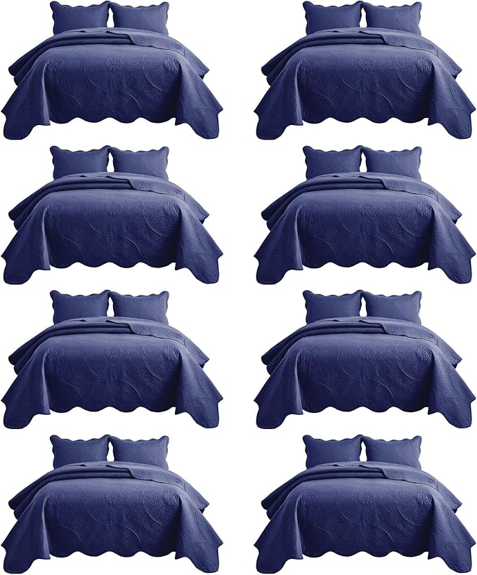 IR Imperial Rooms 8 Pack Quilt King Size Bedding by IRImperialRooms