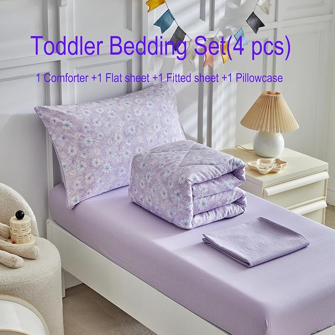 JHXHMX Floral Toddler Bedding Set - Image 7