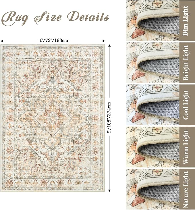zesthome Area Rugs 6x9, Large Rugs - Image 2