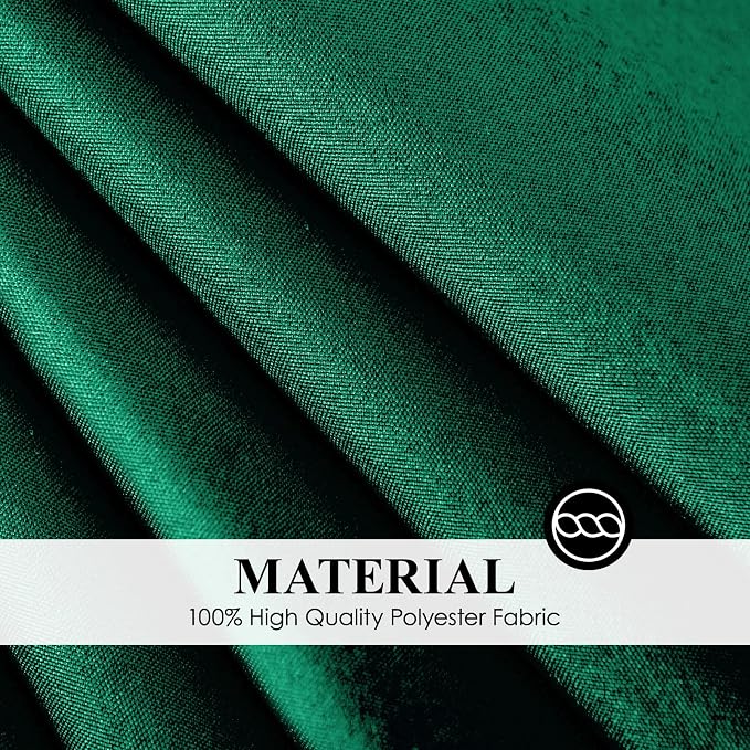 Round Tablecloth 6 Pack 108 Inch Dark Green Tablecloths Washable Decorative - Image 6