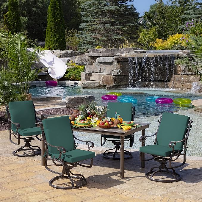 Arden Outdoor Dining Chair Cushion, 20 x 20, Rain-Proof, Fade Resistant - Image 3