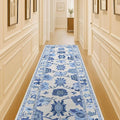 Fame Living Navy Blue Oushak Rug, Modern Rugs, Small Throw, Accent Area Rug by FameLiving%7COushakRugs