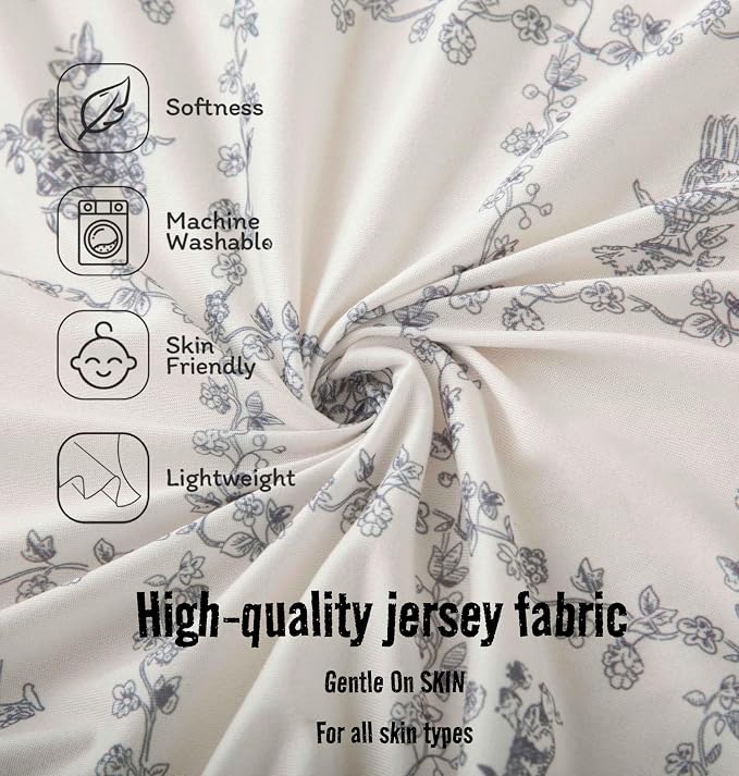 SDY Jersey Floral Bassinet Sheets - Image 4