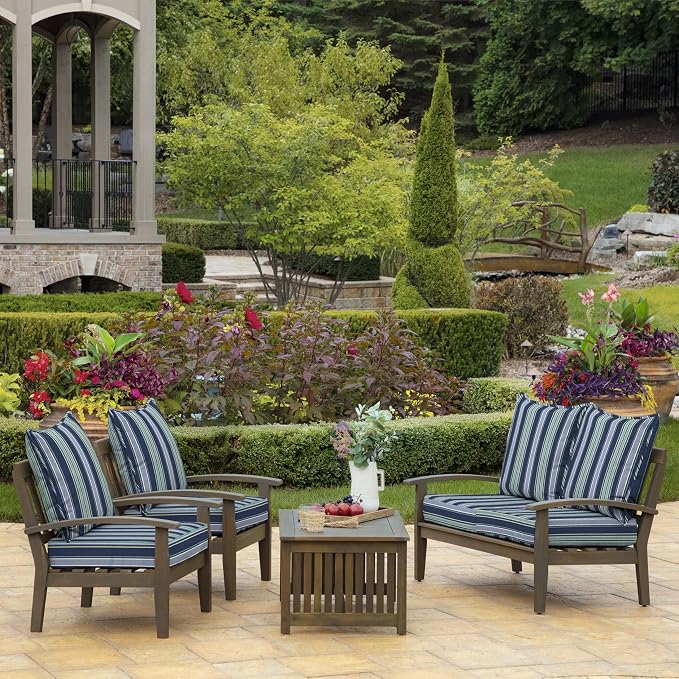 Arden Outdoor Deep Seat Cushion Set, 22 in x 24 in, Weather-Proof, Rain-Proof - Image 3