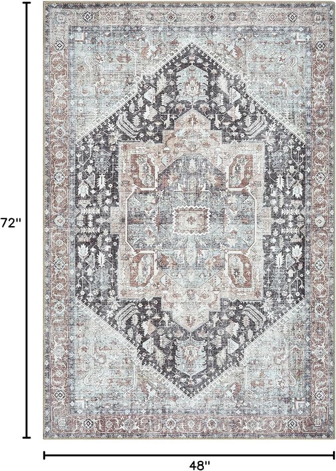 Bloom Rugs Washable Non-Slip 4' x 6' Rug - Image 2