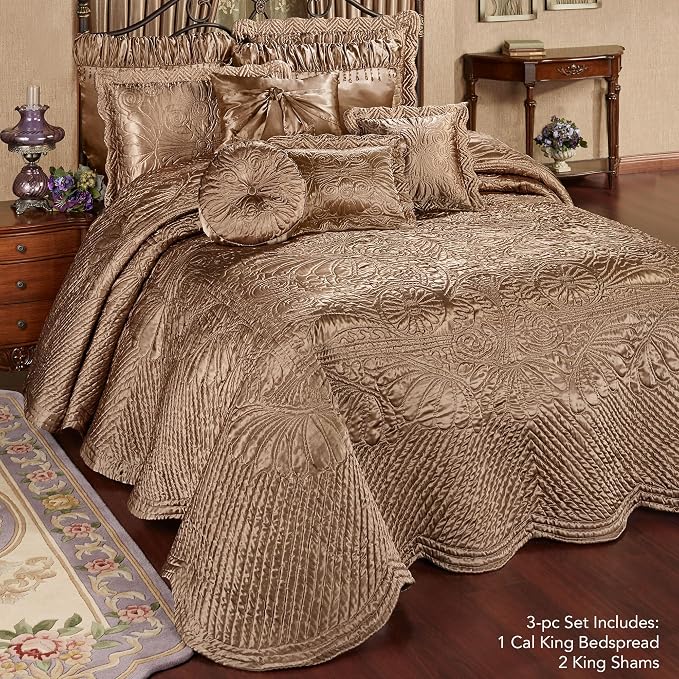 Touch of Class Portia Luxury Bedding | Rich Smoky Topaz | Premier Quilted - Image 2