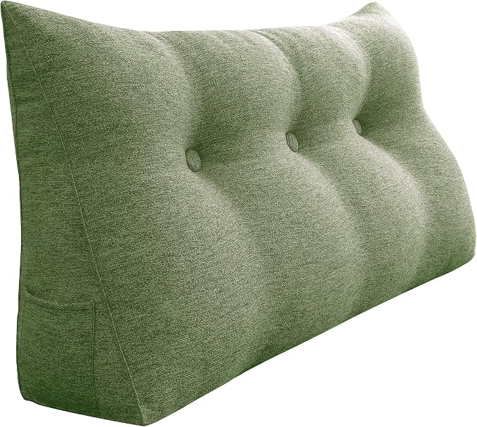 Wedge Headboard Pillow Dorm Room Reading Pillow Back Support by HOMECOZY