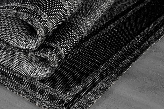 Beverly Rug Outdoor Rug 8x10 Modern Bordered Area Rugs - Image 8