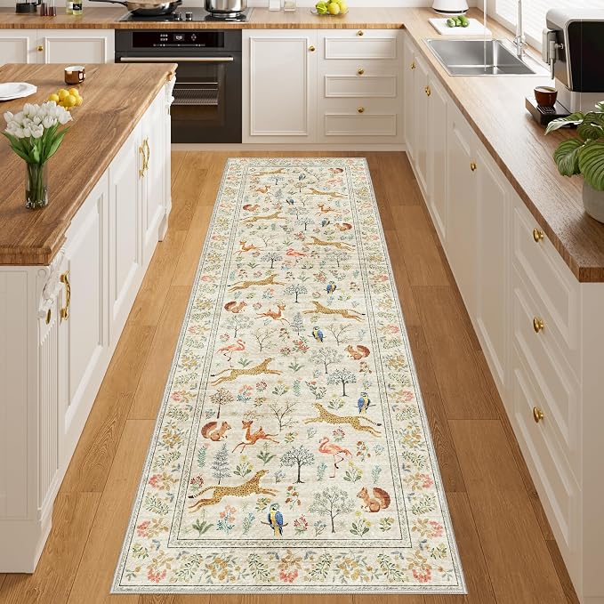 DUKINO 2x10 Rug for Hallway, Washable Kitchen Runner Rug - Image 3