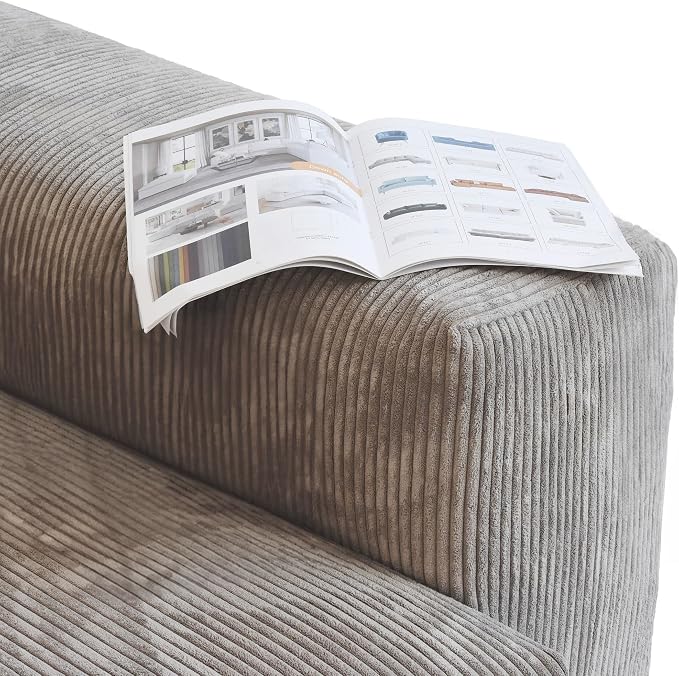 JACH Sectional Couches for Living Room, Modern Corduroy Modular Sectional Couch - Image 8