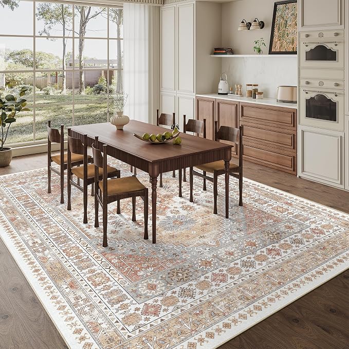zesthome 9x12 Area Rugs, Stain Resistant Washable Rug, Ultra-Thin Rugs - Image 3
