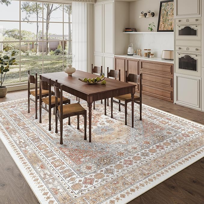 zesthome 10x14 Area Rugs, Stain Resistant Washable Rug, Ultra-Thin Rugs - Image 3
