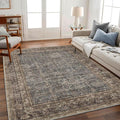 Area Rug 6'x9' Washable Vintage Traditional Floor Cover Thin Retro Kitchen by CHAMPLANT