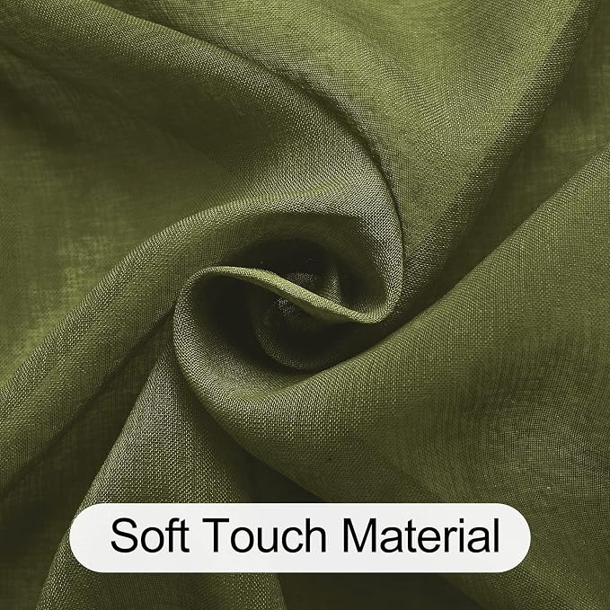 XWZO Sheer Curtains 84 Inches Length 2 Panels - Image 5