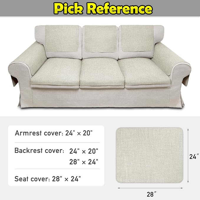 Couch Arm Covers, Waterproof Armrest Cover - Image 6
