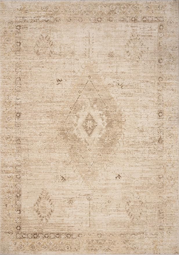 Loloi Chris Loves Julia Palma Collection PLM-06 Natural/Smoke 2'-7" x 7'-6" - Image 2