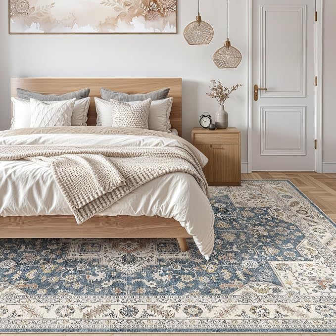 Vintage Living Room Area Rug 7x9 - Image 6
