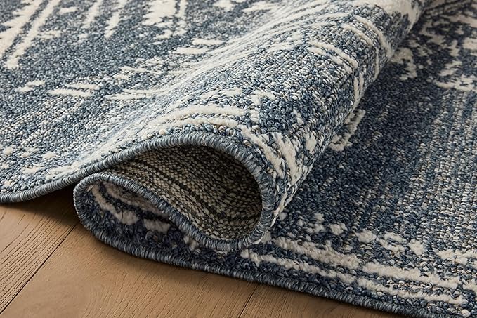 Loloi Magnolia Home by Joanna Gaines Gigi Collection GIG-03 Denim/Ivory 2'-7" x - Image 3