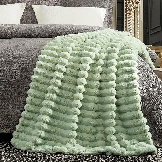 Cozy Bliss Faux Fur Throw Blanket - Image 5