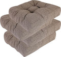 RACE LEAF Patio Chair Cushions 17x17 4 Pack, Heavy Duty Memory Foam Outdoor by RACELEAF