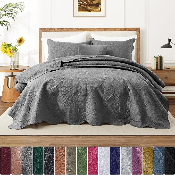 IR Imperial Rooms Queen Quilt Bedding Set Size + 2 Pillow Shams - Image 5