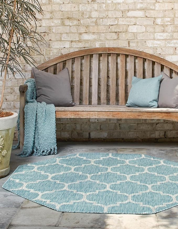 Unique Loom Outdoor Trellis Collection Area Rug - Image 3