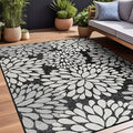 Beverly Rug Outdoor Rug 8x10 Modern Exotic Tropical Leaf Area Rugs by BeverlyRug