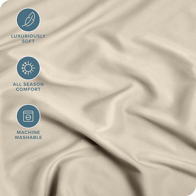 Bare Home Fitted Bottom Sheet Split Head Flex King Size - Image 3