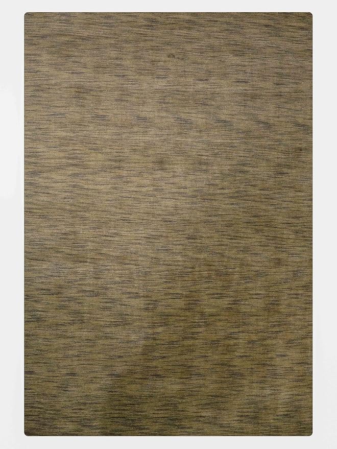 Rugsotic Carpets Hand Knotted Loom Wool 9'x12' Area Rug Solid Green L00111 - Image 2