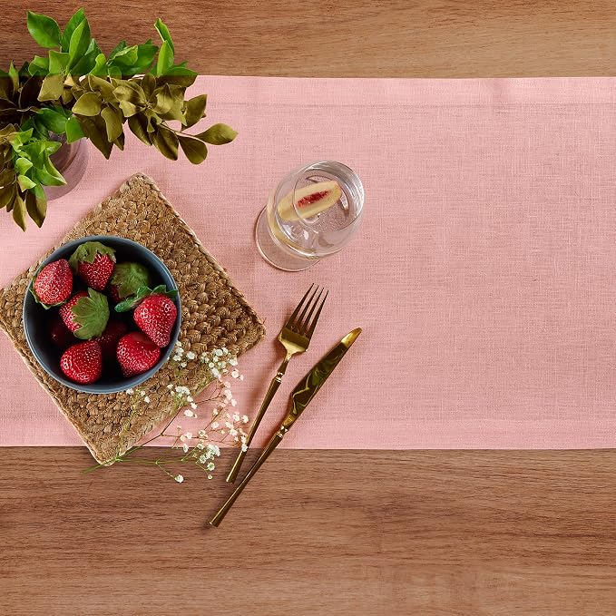 Solino Home Linen Table Runner 90 Inches Long - Image 3