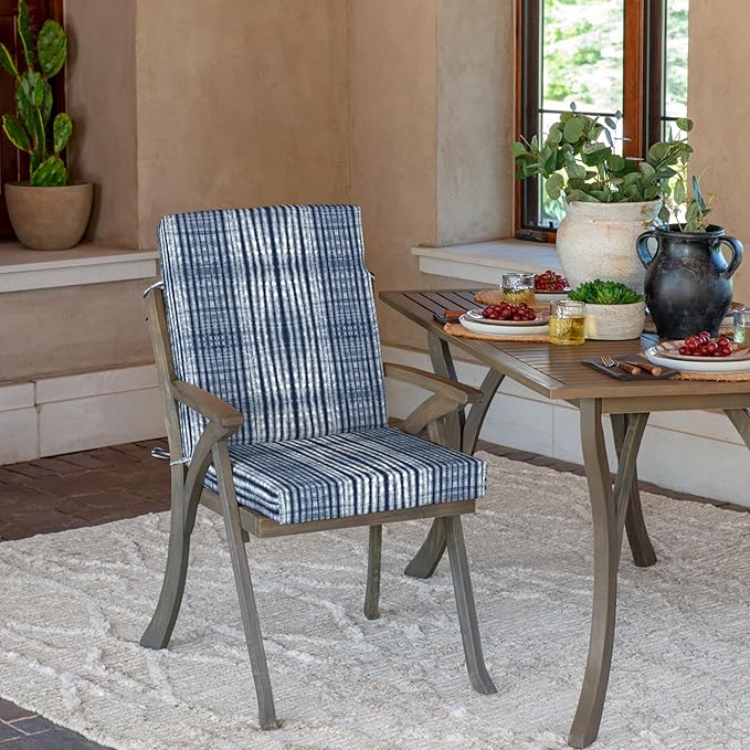 Arden Outdoor Dining Chair Cushion, 20 in x 20 in, Weather-Proof, Rain-Proof - Image 2