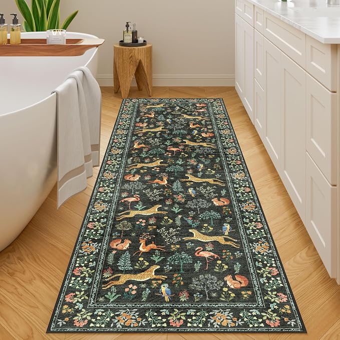 DUKINO 2.6x8 Rug for Hallway, Washable Kitchen Runner Rug - Image 8