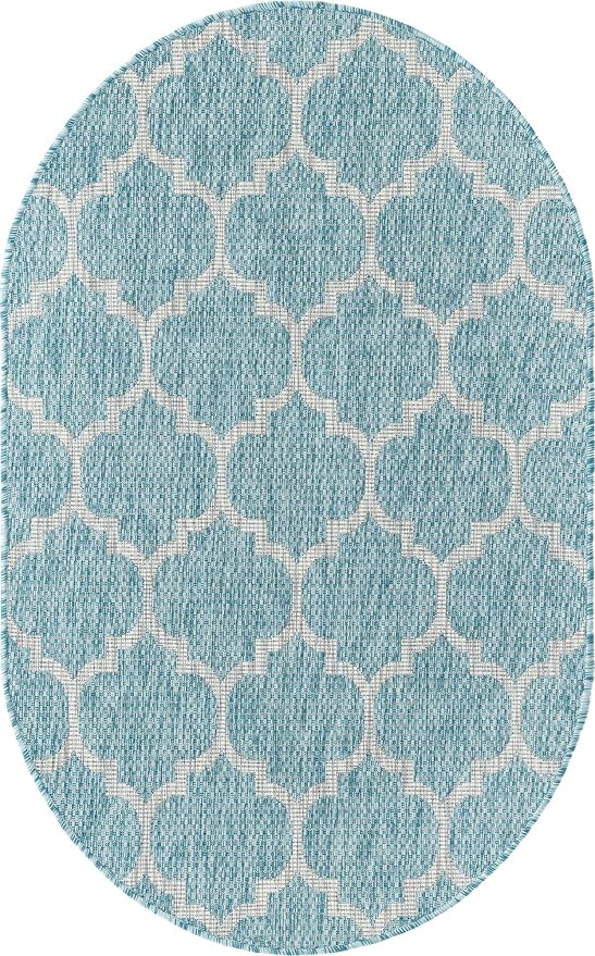 Unique Loom Outdoor Trellis Collection Area Rug - Image 3