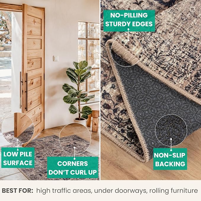 Bloom Rugs Washable Non-Slip 3' x 5' Rug - Image 4