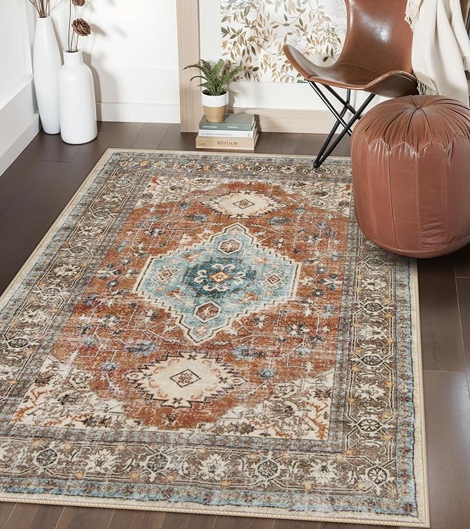 Lahome Oriental Washable Rug, 3x5 Rugs by Lahome