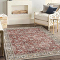 Washable Area Rug 4'x6' Traditional Floor Cover Foldable Thin Rugs Retro by CHAMPLANT