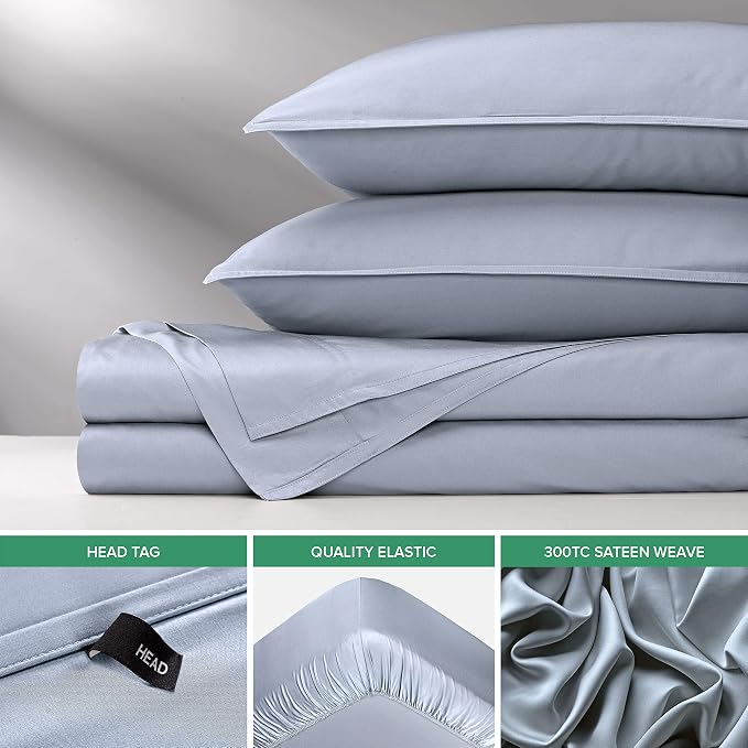 Pure Bamboo Twin Sheets, Genuine 100% Organic Viscose Derived from Bamboo Bed - Image 6
